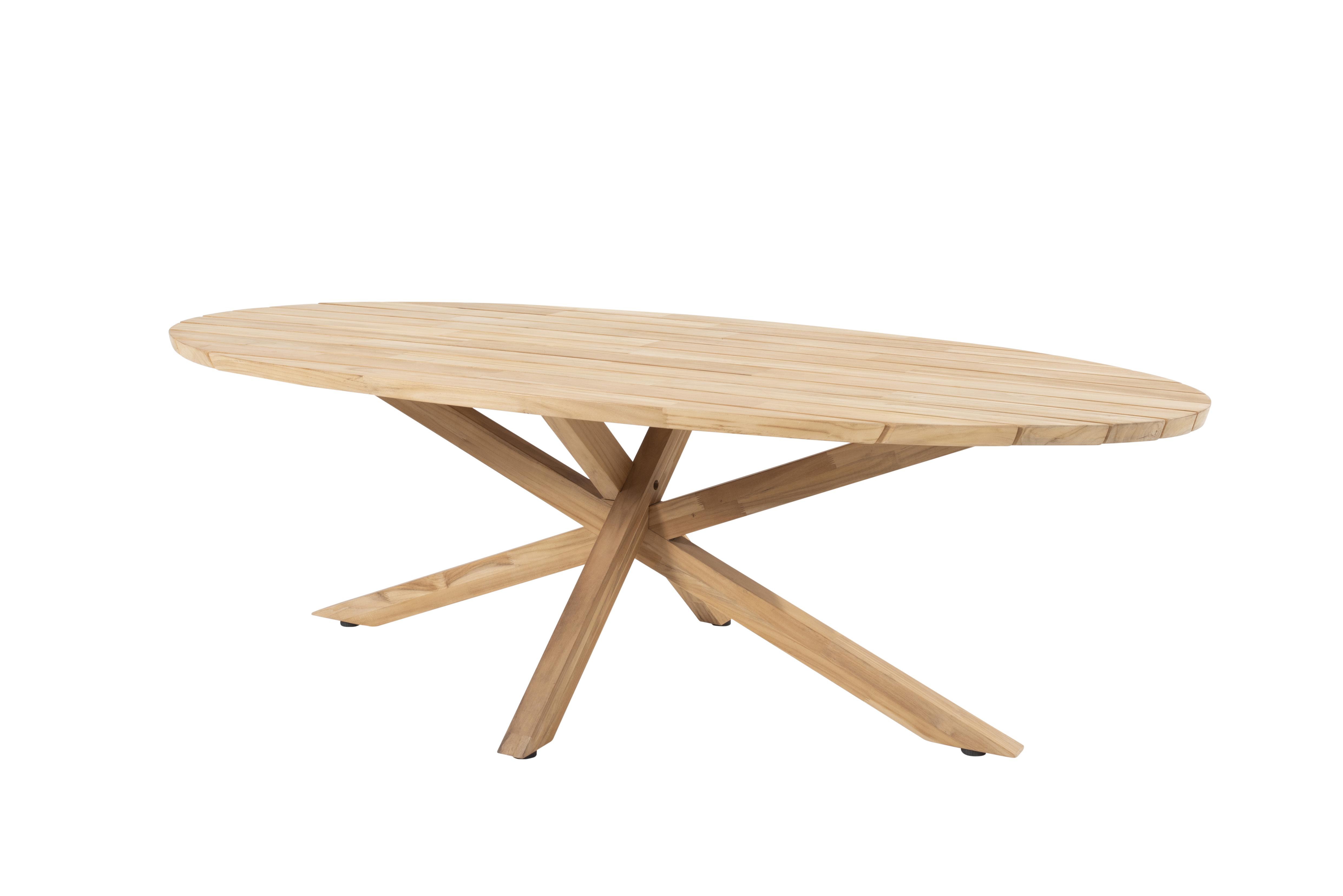 Taste Prado Oval Table 240x115 Teak+6x Aprilla Pure